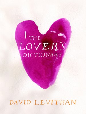 cover image of The Lover's Dictionary